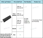 DS golf cart accelerator pedal